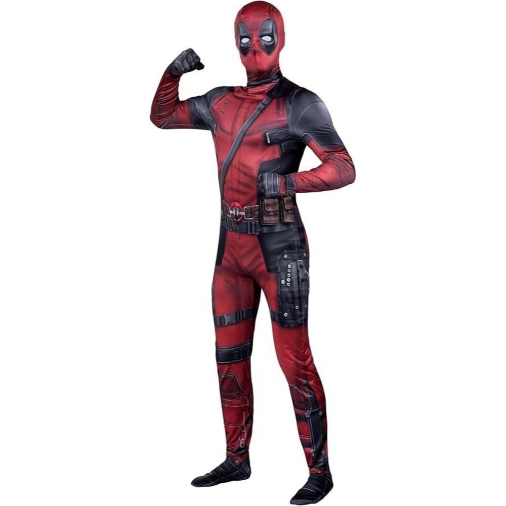 Deadpool Adult XS Zentai Suit Halloween Costume Official Full Body Spandex
